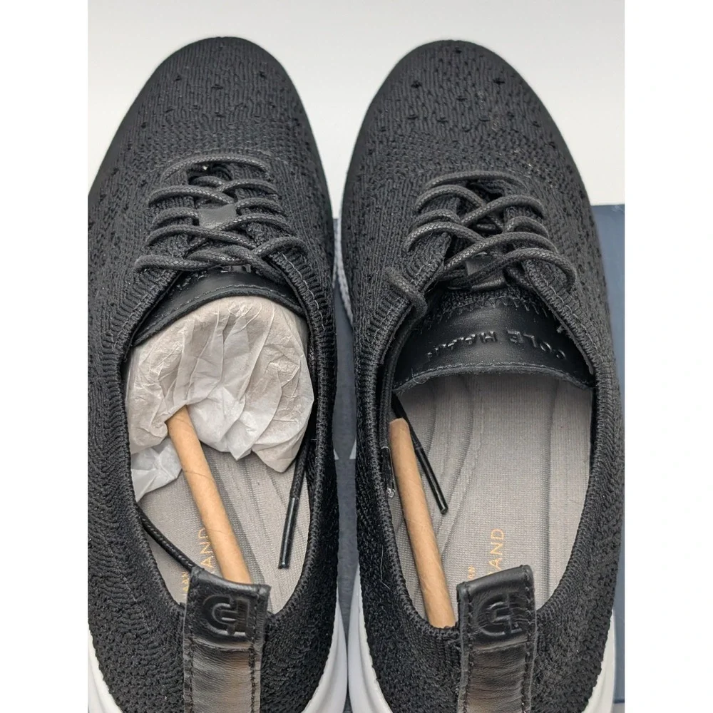 Cole Haan Sneakers Womens 6.5 Black 2.Zerogrand Stitchlite Oxford W11511 Knit‎
